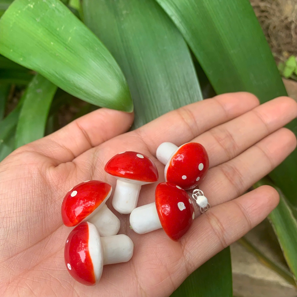 20 Nấm trang trí tiểu cảnh hoặc trang trí Giáng sinh - Phụ kiện trang trí đẹp