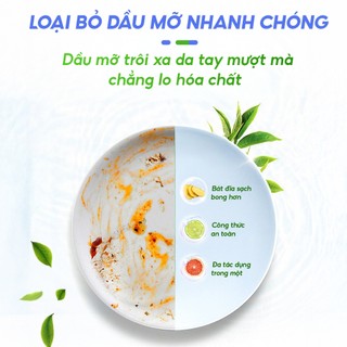 [COMBO TIẾT KIỆM] Nước Rửa Chén Bát TopGia Thiên Nhiên, Đánh Bay Dầu Mỡ, An Toàn Cho Gia Đình, Hương Chanh Gừng Bưởi