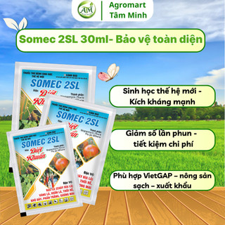 Combo 5 ,10 gói Somec 2SL 30ml diệt khuẩn, kích thích sức đề kháng mạnh, bảo vệ cây toàn diện