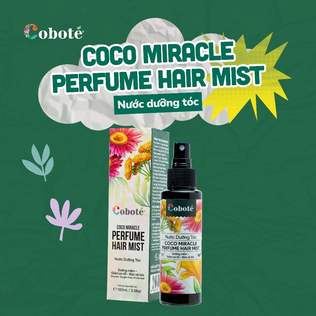 Nước Dưỡng Tóc  Perfume Hair Mist – Xịt Dưỡng Tóc Thơm Mượt Từ Nước Cất Mật Hoa Dừa
