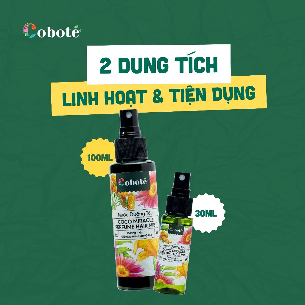 Nước Dưỡng Tóc  Perfume Hair Mist – Xịt Dưỡng Tóc Thơm Mượt Từ Nước Cất Mật Hoa Dừa