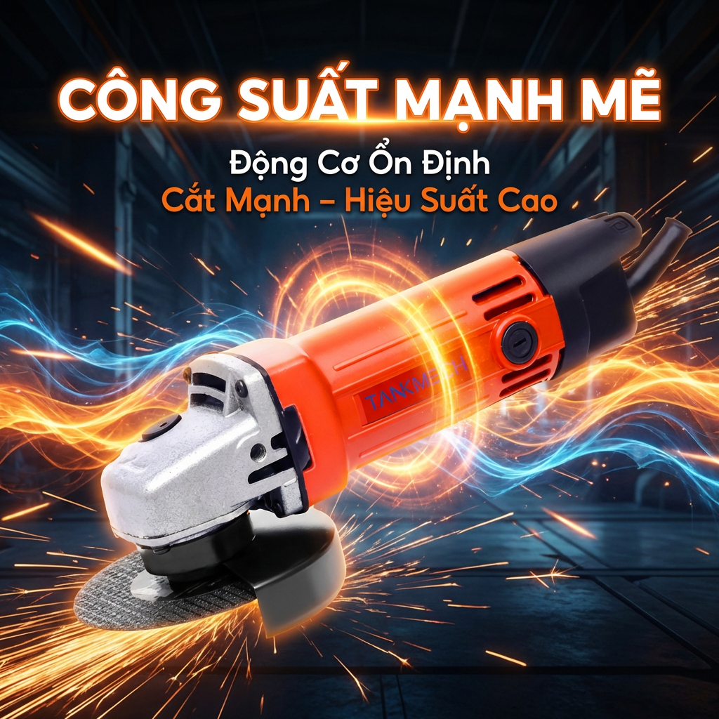 Máy mài cầm tay  TANKMECH TK-353 Máy mài cầm tay hiệu 5 đĩa cắt miễn phí