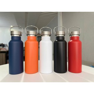 Bình giữ nhiệt nắp inox có quai cầm khắc logo, tên