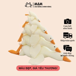 Gấu bông vịt thú nhồi bông ngan ngỗng vịt con nằm dễ thương
