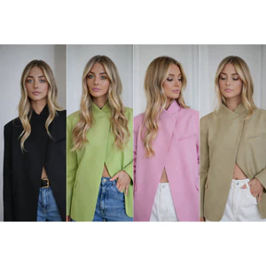 Áo Blazer Nữ Cổ Tàu Cao Cấp – Vest Nữ Form Rộng Style Hàn Thanh Lịch | Diluclothing