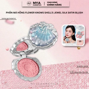 Phấn Má Hồng Flower Knows Shell 's Jewel mềm Mịn Lì Lên Chuẩn Màu Blush Powder 5g