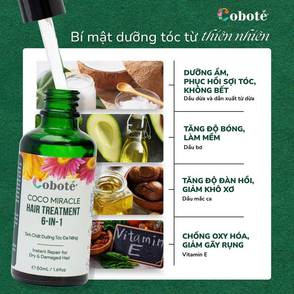 Tinh Chất Dưỡng Tóc Đa Năng 6in1 - Coco Miracle Hair Treatment 6in1