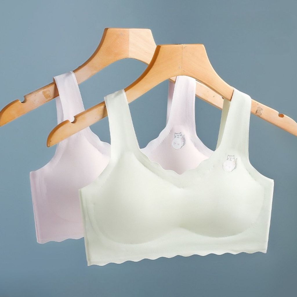 Áo bra học sinh su đúc mềm mại êm ái đệm mút sẵn có thể tháo rời kiểu dáng xinh xắn cute LANIXA A741