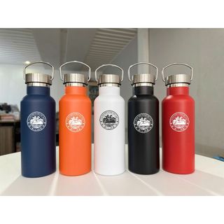 Bình giữ nhiệt nắp inox có quai cầm khắc logo, tên