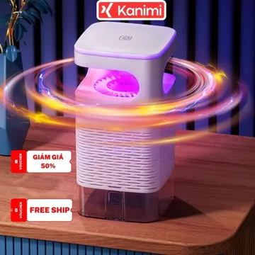 Máy Bắt Muỗi Thông Minh Bằng Ánh Sáng UV - Đèn Diệt Muỗi Quang Xúc Tác Có Quạt Hút Lốc Xoáy An Toàn