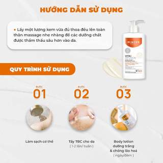 (Hàng Công Ty) Kem dưỡng thể Mincer Vita C Infusion Body Lotion Dưỡng Trắng & Chống Lão Hóa 250ml