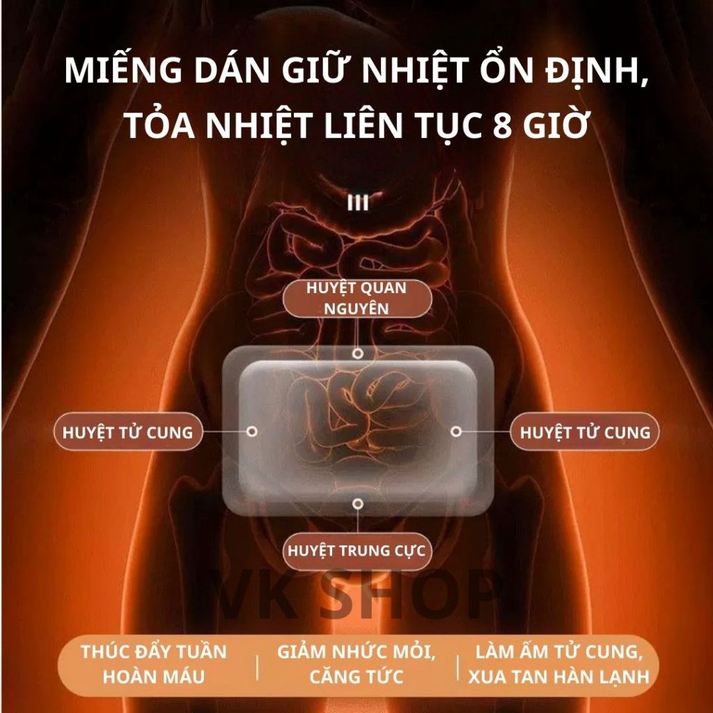 Miếng Dán Giữ Nhiệt Cao Cấp – Miếng Dán Sưởi Ấm Bụng Lưng Tay Chân Tiện Lợi