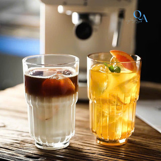 Cốc, ly thuỷ tinh 2 tầng đáy khía chuyên dụng uống cà phê, espresso, decor nhà hàng cao cấp