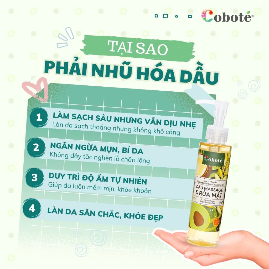 Dầu rửa mặt 3in1 massage cleansing oil  làm sạch sâu bụi bẩn, lớp trang điểm và dưỡng ẩm tối ưu