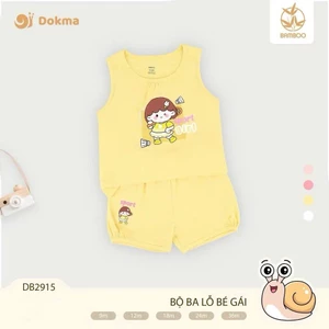 Bộ Ba Lỗ Dokma Bé Gái Mềm Mại, Thoáng Mát JB019 DB2040 DB2121 DB2731 DB2772 DB2915 DB3003