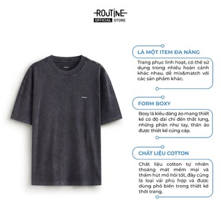 Áo Thun Tay Ngắn Nam Hình In Form Boxy - Routine 10F25TSS018