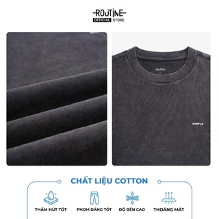 Áo Thun Tay Ngắn Nam Hình In Form Boxy - Routine 10F25TSS018