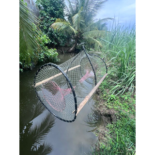 Combo 5c lờ cá vành nhựa 40*75 - không kèm cây chống