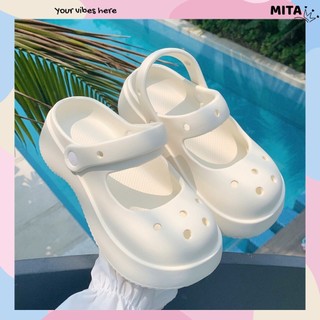 Dép sục nữ đế cao 5cm trơn form Mary Jane Mita kiểu sandal CS-14