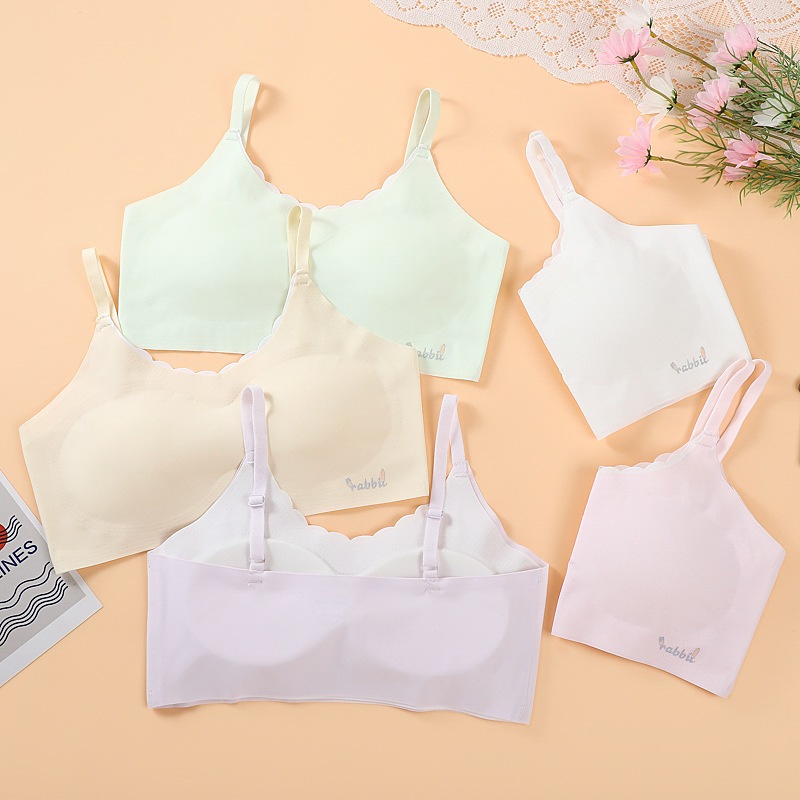 Áo lót học sinh su đúc mêm mại viền lượn sóng co giãn thoải mái họa tiết đáng yêu cute LANIXA B7133