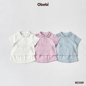 Bộ Polo Chân Váy Cộc Mùa Hè Obebi Năng Động Dễ Thương Cho Bé Gái Từ 8 - 22kg BC329