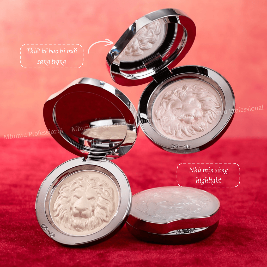 Phấn Bắt Sáng Highlight Lion Gloss Powder Mềm Mịn, Sang Chảnh, Tiện Lợi