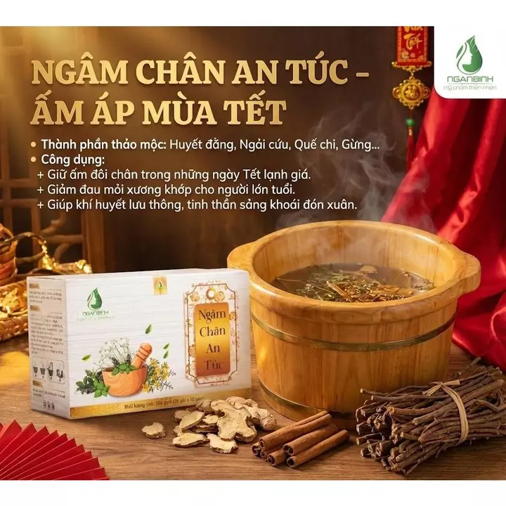 Ngâm Chân An Túc - Muối ngâm chân thư giãn Ngân Bình hỗ trợ ngủ ngon, hỗ trợ cải thiện nứt gót và mềm gót 280g – 2