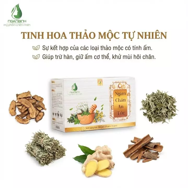Ngâm Chân An Túc - Muối ngâm chân thư giãn Ngân Bình hỗ trợ ngủ ngon, hỗ trợ cải thiện nứt gót và mềm gót 280g – 3