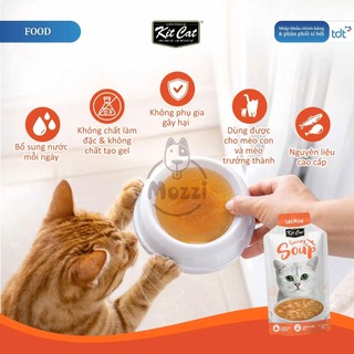 [Thùng 48 gói] Pate cho mèo KitCat Savoury Soup dạng súp nhiều nước Gói 50g