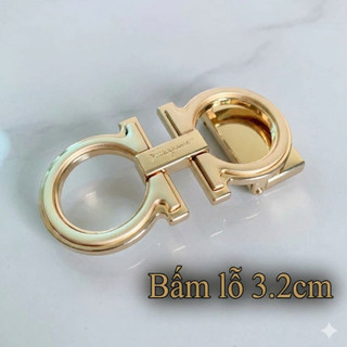 Mặt khoá thắt lưng nam bấm lỗ không kèm dây dùng vừa dây 3,2cm
