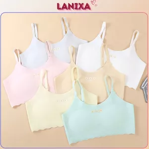 Áo lá học sinh bé gái tuổi dậy thì su đúc mềm mại co giãn thoải mái kiểu dáng cute LANIXA B7122 -CB