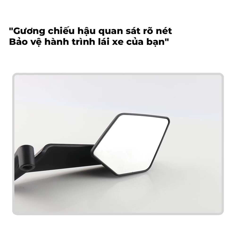 【 🔥COD🔥】 1 Đôi Gương chiếu hậu Xe máy Có thể Điều chỉnh cánh gió Xoay Mặt Kính trắng Gắn cho mọi dòng xe