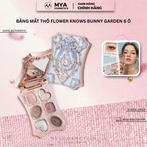 Bảng Mắt Thỏ FLOWER KNOWS Chính Hãng Bunny Garden 6 ô màu 6,5g