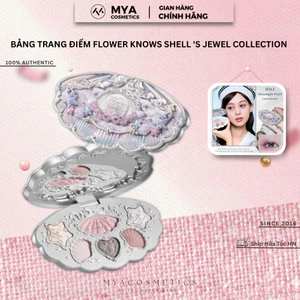 Bảng Trang Điểm FLOWER KNOWS Shell 's Jewel Collection 6 ô Màu 6.5g