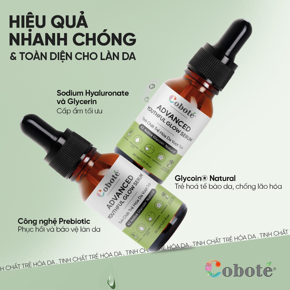 Serum trẻ hóa da advanced youthful glow dưỡng ẩm căng bóng 3ml/30ml