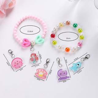 Set Vòng Tay Hạt Charm Hoạt Hình Dễ Thương Cho Bé, Nhiều Màu Sắc Cho Bé Lựa Chọn, Quà Tặng Đáng Yêu Cho Bé