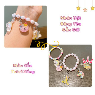 Set Vòng Tay Hạt Charm Hoạt Hình Dễ Thương Cho Bé, Nhiều Màu Sắc Cho Bé Lựa Chọn, Quà Tặng Đáng Yêu Cho Bé