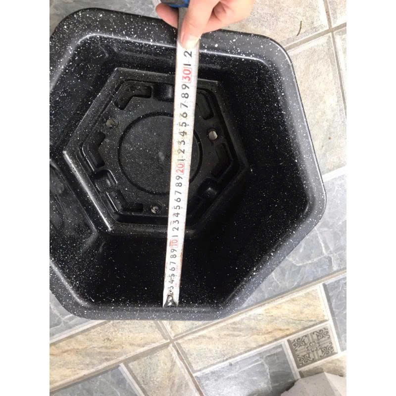 Chậu Nhựa Lục Giác Giả Đá FAC380 Kt 42x22cm (Nhựa Dày) - Chậu Nhựa trồng cây, trồng hoa,hàng sẵn