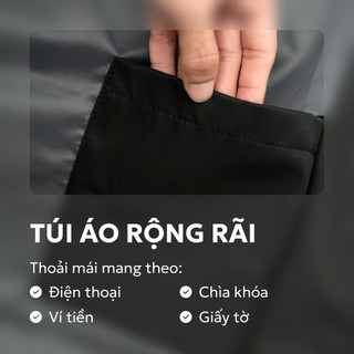 Áo Bomber Jacket Hydra Vải Dù Túi Ẩn Tay Áo Điều Chỉnh