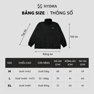 Áo Bomber Jacket Hydra Vải Dù Túi Ẩn Tay Áo Điều Chỉnh