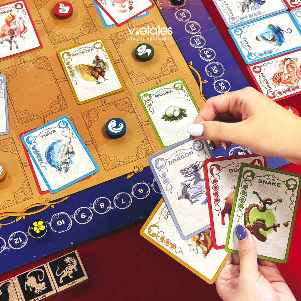 Thiên Can Địa Chi - Boardgame Trí Tuệ & Chiến Thuật 12 Con Giáp, Ngũ Hành - Gắn Kết Bạn Bè Và Gia Đình