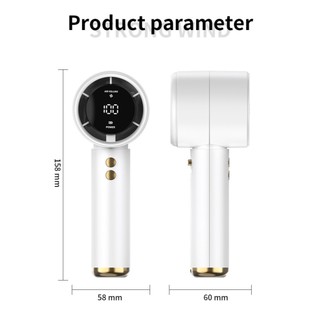 Quạt Mini cầm tay Nutana 100 cấp độ gió pin khủng 5000mah bảo hành chính hãng