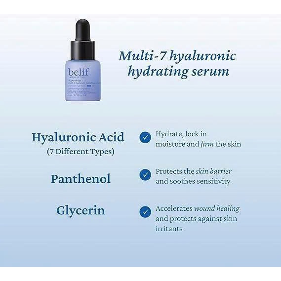 V160_ Tinh Chất Dưỡng Ẩm, Làm Dịu Da Belif Super Drops 6ml