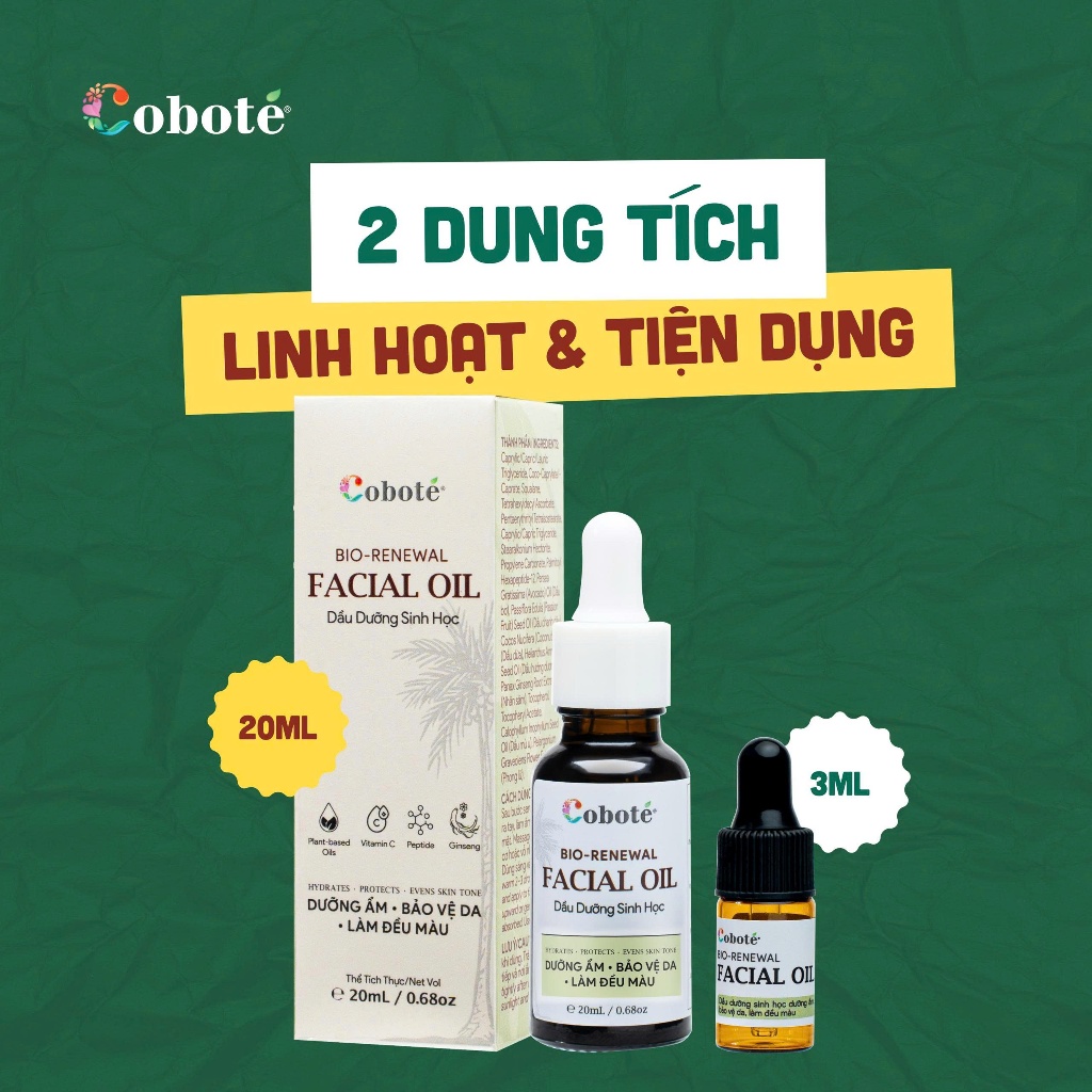 Dầu dưỡng sinh học bio-renewal facial oil cho da khô, da nhạy cảm, tối màu cần phục hồi