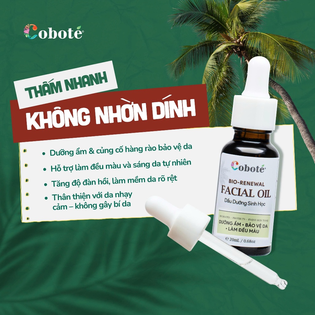Dầu dưỡng sinh học bio-renewal facial oil cho da khô, da nhạy cảm, tối màu cần phục hồi