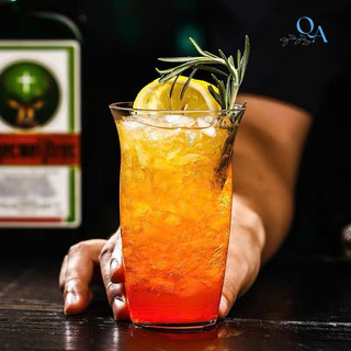 Ly trà chanh 1003, cốc thủy tinh trụ trơn miệng loe dùng pha trà chanh, cocktail, sinh tố, nước ép