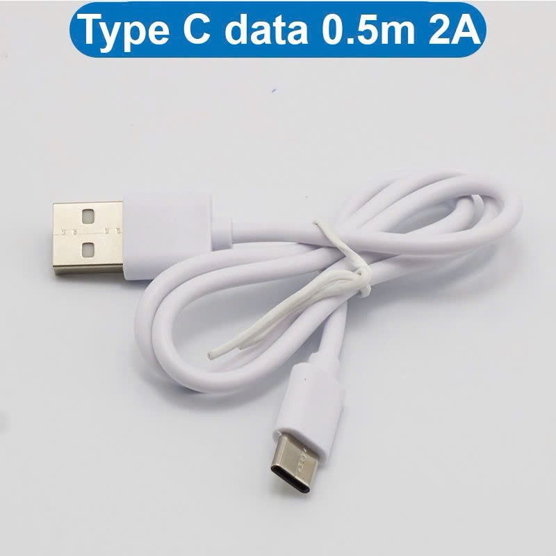 Dây cáp sạc dòng 1A không truyền dữ liệu cổng type C / lightning