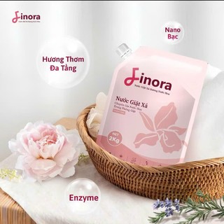 [ MUA 1 TẶNG 1 ] Nước Giặt Xả Finora Hương Nước Hoa , Lưu Hương lâu, 2 Túi/4kg