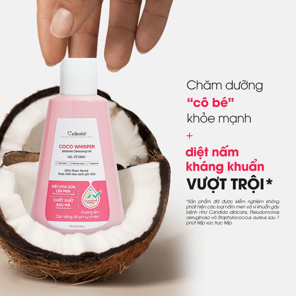 Dung Dịch Vệ Sinh Làm Sạch Dịu Nhẹ Coco Whisper Intimate Cleansing Gel 30ml 210ml