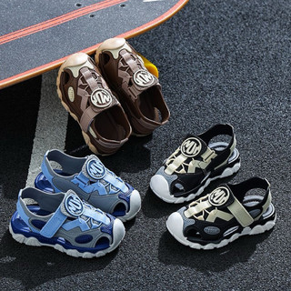 Sandal 2613 bít mũi giả giày cho bé trai từ 3 đến 10 tuổi siêu êm mềm nhẹ